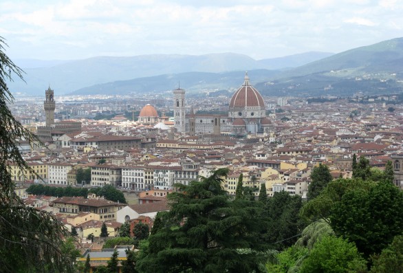 Vista panoramica di Firenze da San Miniato al Monte