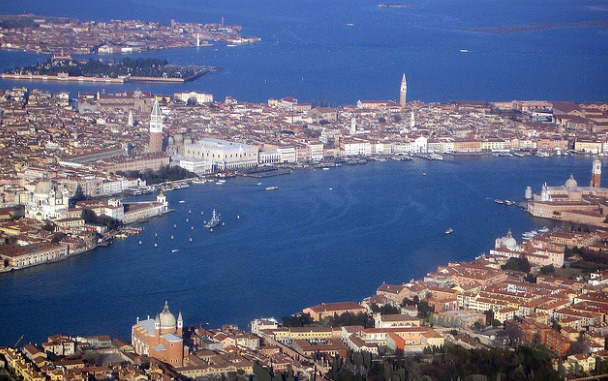 Veduta aerea di Venezia