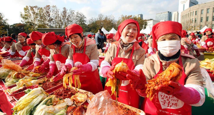 Lo spettacolo del Kimchi festival, la festa del cibo a Seoul