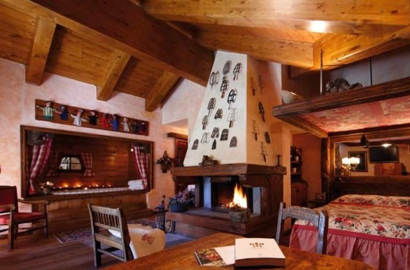 Camere e appartamenti con camino per un weekend romantico Camere con idromassaggio toscana