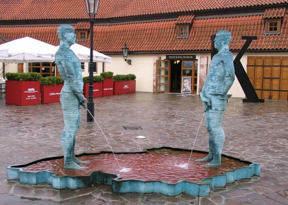 Statue che pisciano Praga
