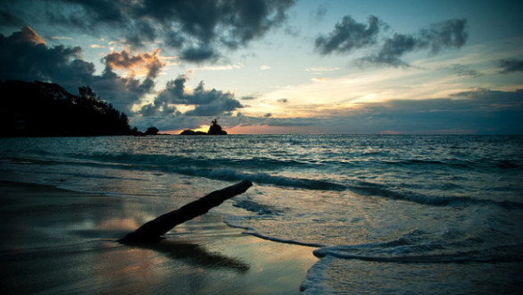 Tramonto alle Seychelles